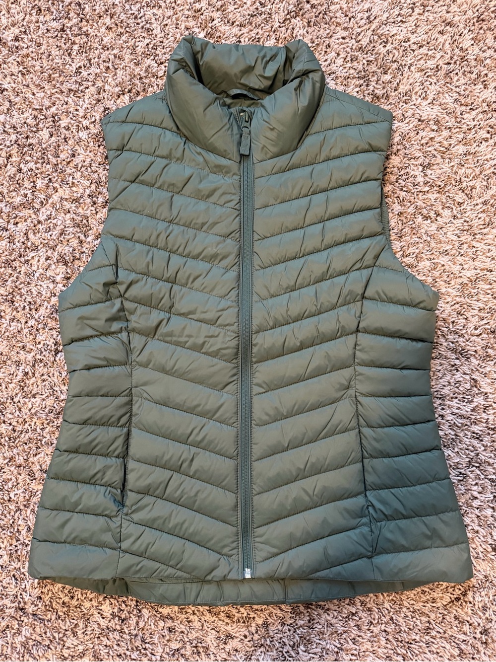 Old Navy Olive Green Packable Puffer Vest
